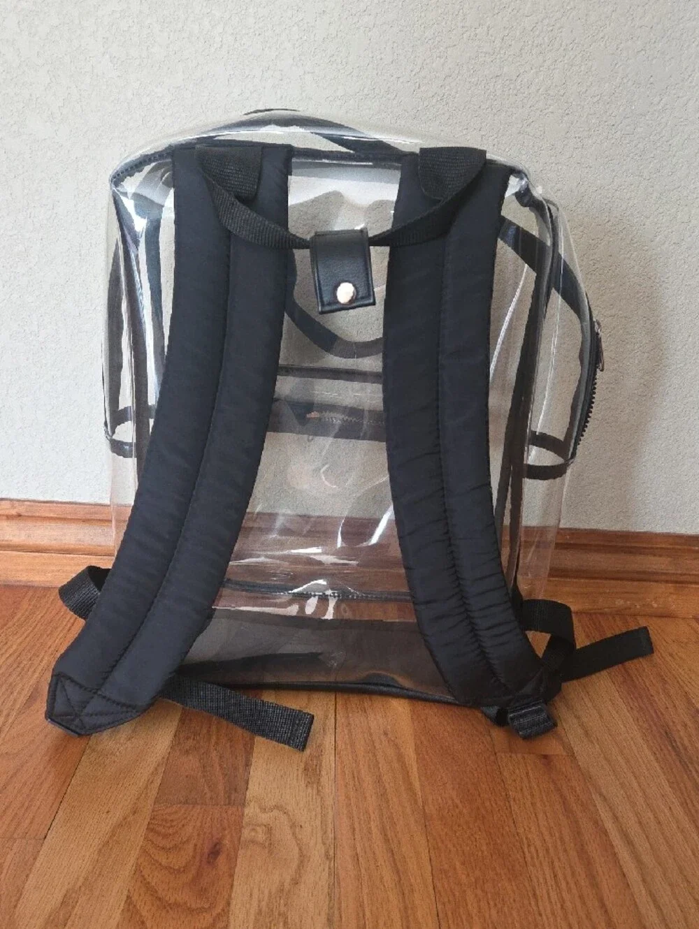 Target Clear Black-Trim Backpack - Transparent Bag